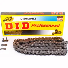 D.I.D reinforced chain NZ, 520, 130 with clip lock / usable for offroad drive up to 74kW (100HP) / up to 1000cc
