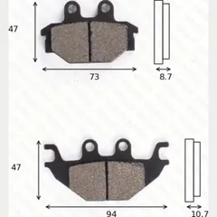 disc brake pad MCB 760 SI homologated
