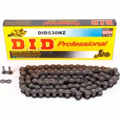 D.I.D chain reinforced chain NZ, 530, 118 with rivet lock / usable up to 110kW (150HP) / up to 1000cc