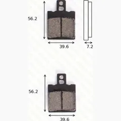 Disc brake pads MCB 775 homologated