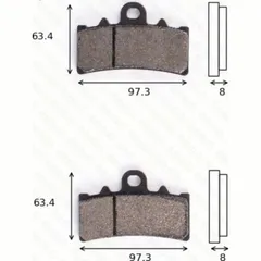 disc brake pad MCB 777 SV homologated