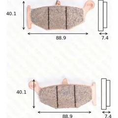 disc brake pad MCB 783 SH homologated