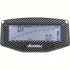 ACE-1600 speedometer, tachometer, temperature and fuel gauges, carbon look