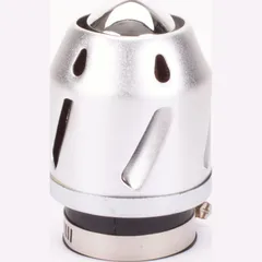 air filter Grenade silver straight version 28/42mm carb connection (adapter)
