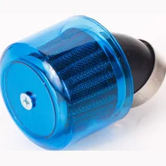 air filter Air-System metal gauze filter 35mm45° carburetor connection blue shield