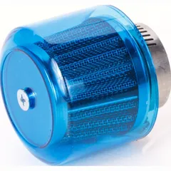air filter Air-System metal gauze filter 38mm straight version blue shield