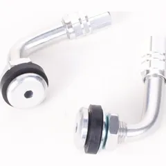 tire valve set 90° bent - silver Ø 11,3 mm
