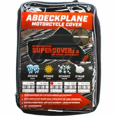 Motorrad Abdeckplane/Faltgarage -1100ccm Gr. L - L246x B104x H127cm