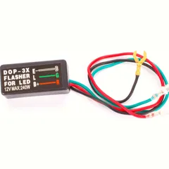 LED/Halogen flasher relay 12V (0,1-240 Watt) independent of load, 3 plug