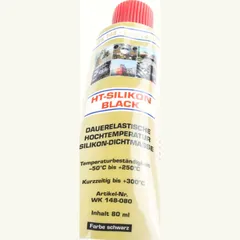 Silicon sealing material 80ml. WEKEM for motor cases black