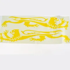 Sticker Aufkleber (Abziehfolie) Löwe 30cm, gelb 2St.