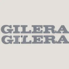 Sticker silver (foil) for: Gilera 20cm 2x