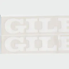 sticker white (foil) for: Gilera 20x4cm 2 pc