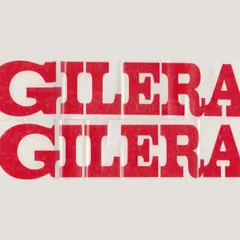 Sticker Aufkleber rot (Abziehfolie) für: Gilera 36cm 2St