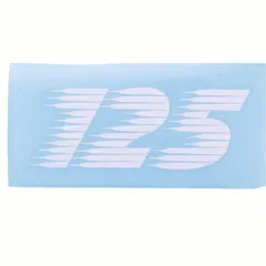 Sticker 125 ccm white