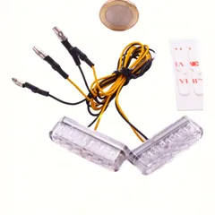 Fitting LED indicator SHORTY, clear, E-mark, 4cm lenht