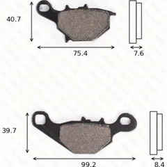 disc brake pads MCB 679 ABE approved