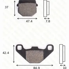 disk brake pads MCB 522 ABE approved