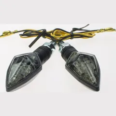 LED-winker light ROCK, black, smoke lens, pair, E-mark