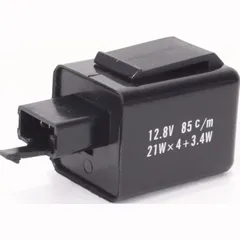 Flasher Relay small triple connector with two pins, 12V.