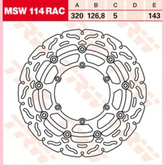 brake disc floating Racing MSW114RAC