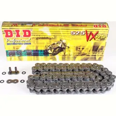 chainX-ring reinforced VX, 525, 120, Black with rivet lock / usable up to 96kW (130HP) / up to 1000cc