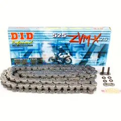 chain X-ring super reinforced ZVMX Black, 525, 114 with rivet lock / recommended from 88kW (120HP) / up to 1100cc