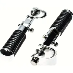 Footrest set chrome with O-ring
