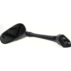 Mirror left black M6 right hand thread (single)