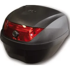 SHIN YO Top Case ROME, schwarz, 28 Liter mit Montageplatte, Stauraum für 1 Helm