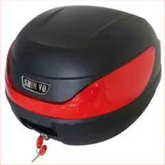 SHIN YO Top Case MILANO, schwarz, 32 Liter mit Montageplatte, Stauraum für 1 Helm