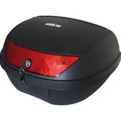 SHIN YO Top Case NAPOLI, schwarz, 48 Liter mit Montageplatte, Stauraum für 2 Helme