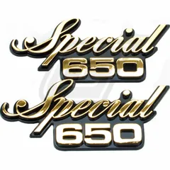 Seitendeckelemblem Set für Yamaha XS650 Vergl. Nr. 3G1-21781-00