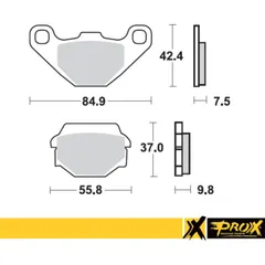 Bremsbeläge für KDX200 '89-92