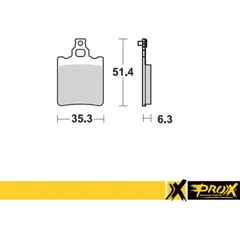 Bremsbeläge for KTM65SX '00-03