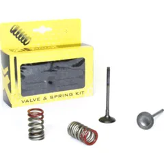 steel exhaust valve/spring kit for KX250F'04-16 + RM-Z250'04-06