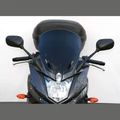 Touringscreen, black, 420mm (=+95mm), homologated