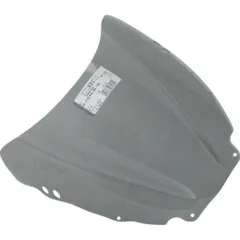 Racing windscreen smoke grey 350x415mm with ABE