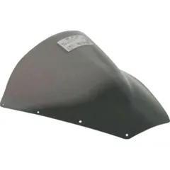 Racing windscreen black 380x400mm with ABE