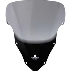 Racing windscreen smoke grey 405x370mm with ABE
