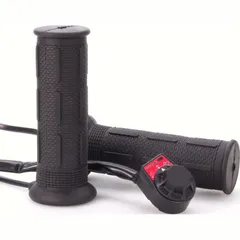 Handlebar grip set heatable for 22mm handlebars 125mm