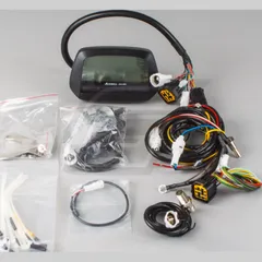 ACE-5854 Digital Tachometer schwarz mit Drehzahlmesser, Ganganzeige, Temperaturüberwachung, Tankanzeige und vielen weiteren Funktionen