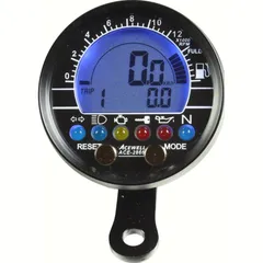ACE-2866AS Tachometer and rev counter Alu-Black
