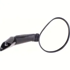 Mirror left, black M8 right-threaded (single)