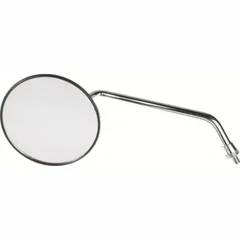 Mirror black left with chrome pin black M10 right threat