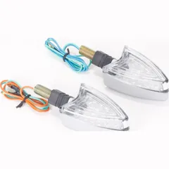 LED Indicator E-Marked alu look pair 20mm stand