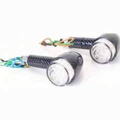 # SHIN YO LED-winker light, BULLET, round, carbon look, E-mark for rear use, pair. Current price 9.95 ?