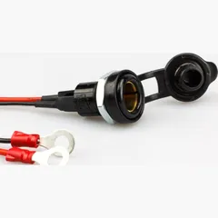 Norm-socket with cable and bracket (inner dimension plug = 12mm)