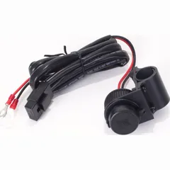 Cigarret lighter socket with cable and bracket