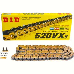 Kette X-Ring VX3 520, 96 G&B mit Hohlnietschloß / nutzbar bis 96kW (130PS) / bis 750ccm